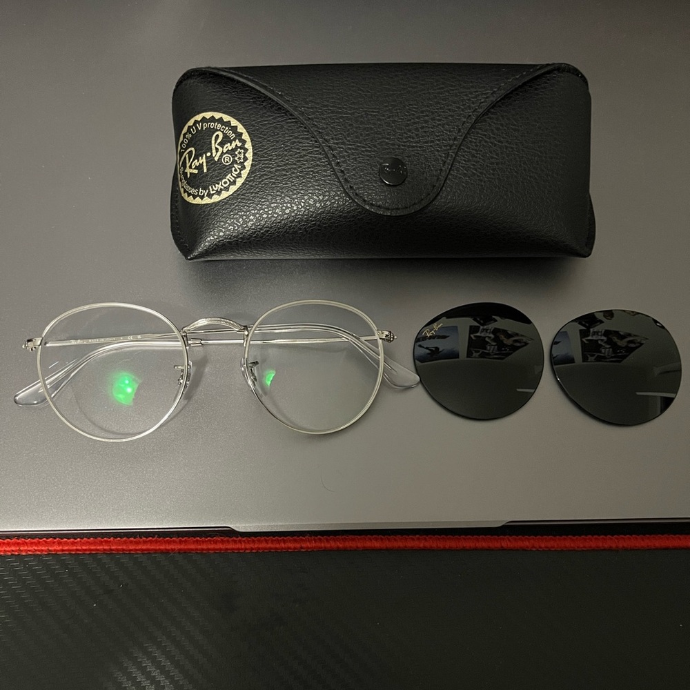 Ray Ban round metal sunglasses